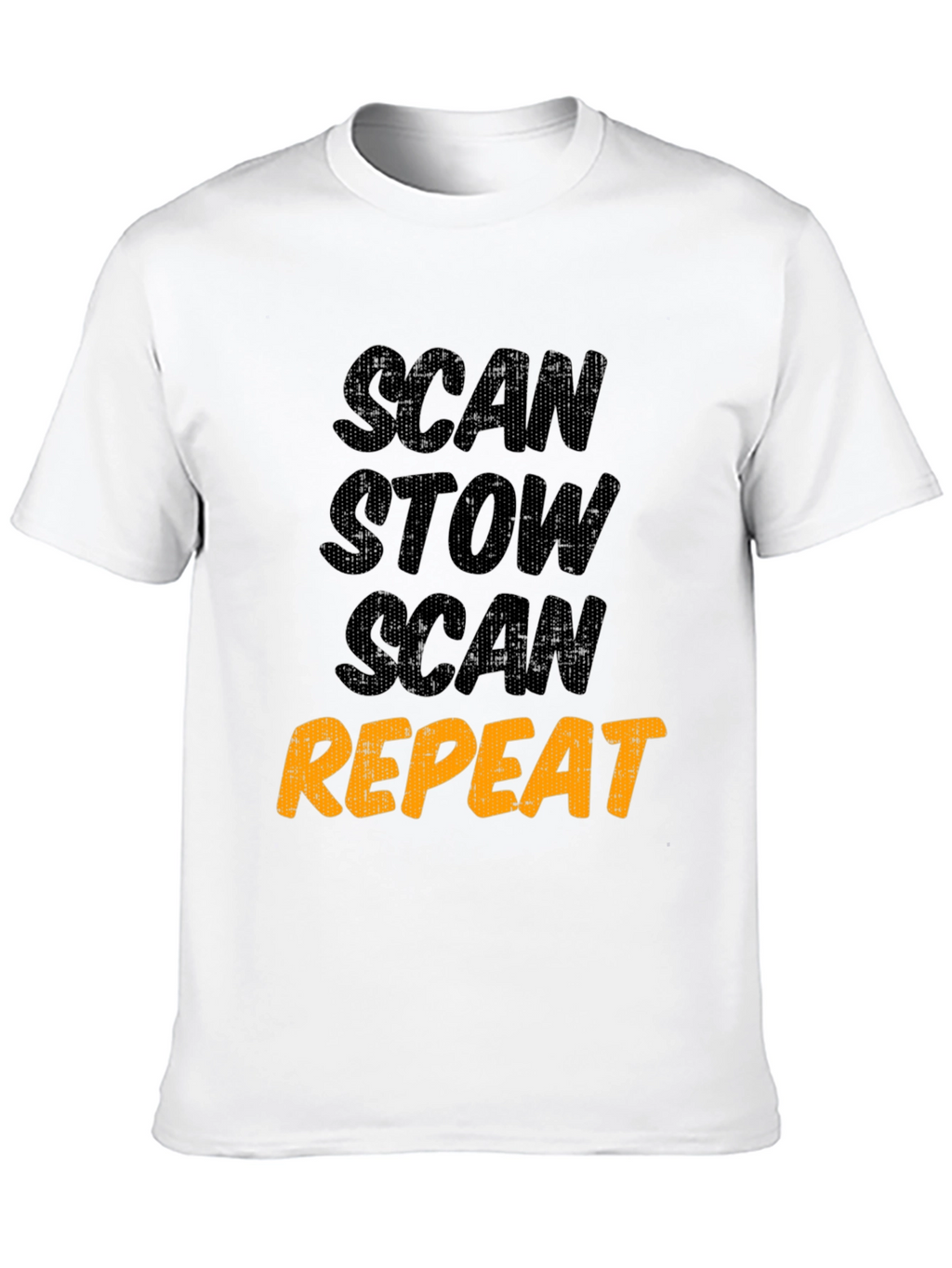 Scan Stow Scan Repeat Graphic Tee