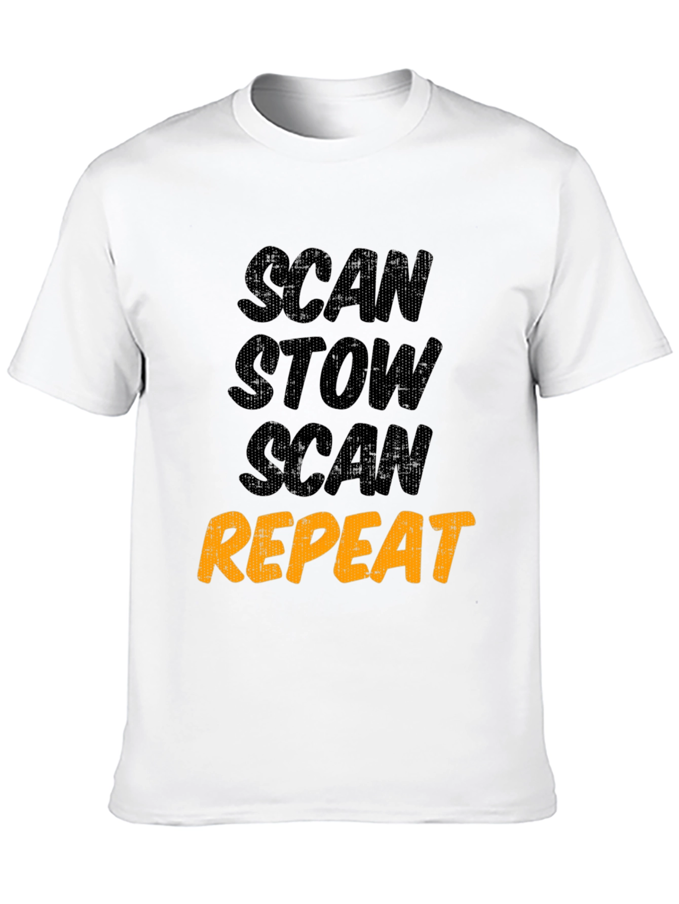Scan Stow Scan Repeat Graphic Tee