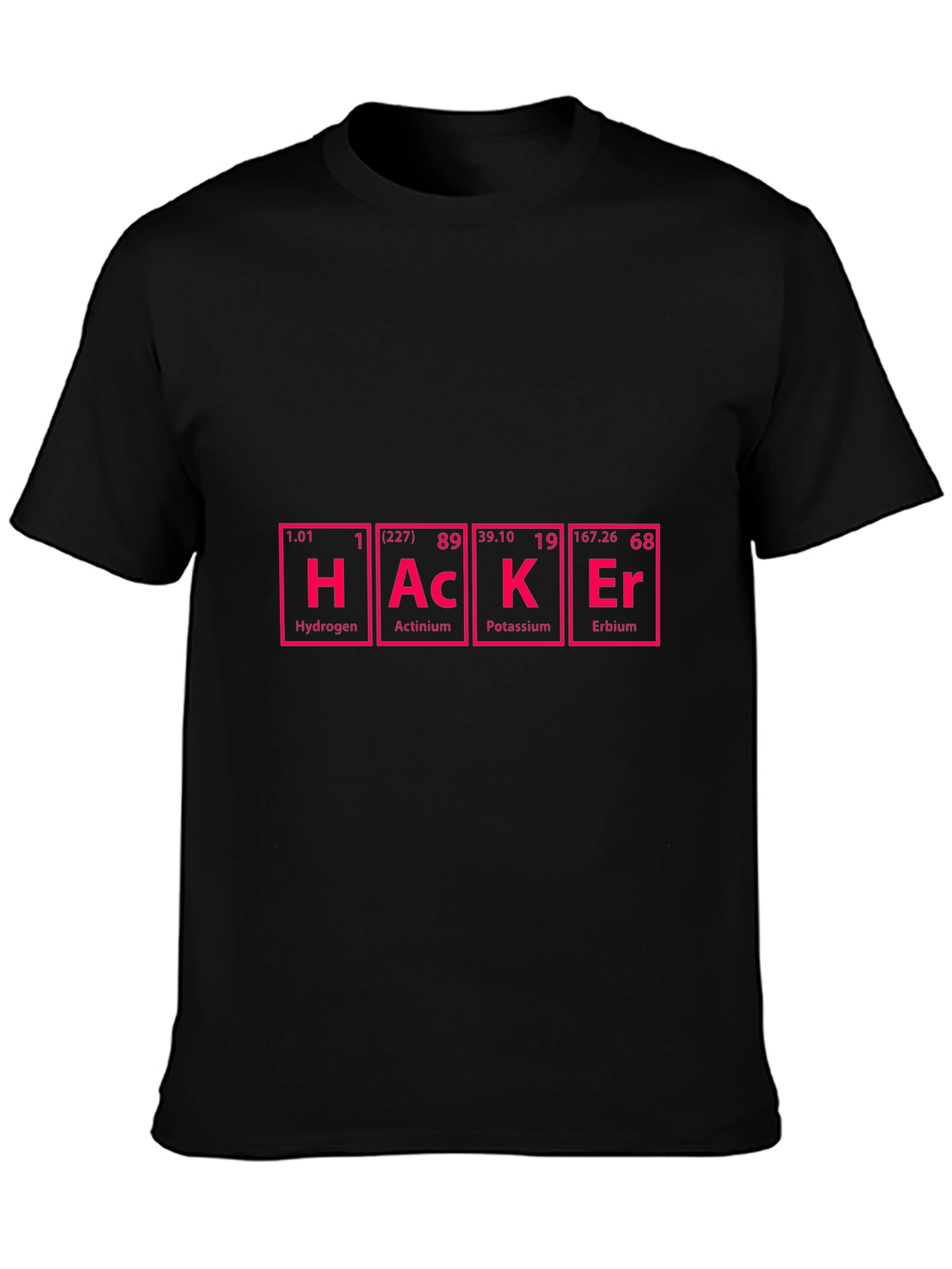 Hacker Periodic Table Style Graphic T-Shirt