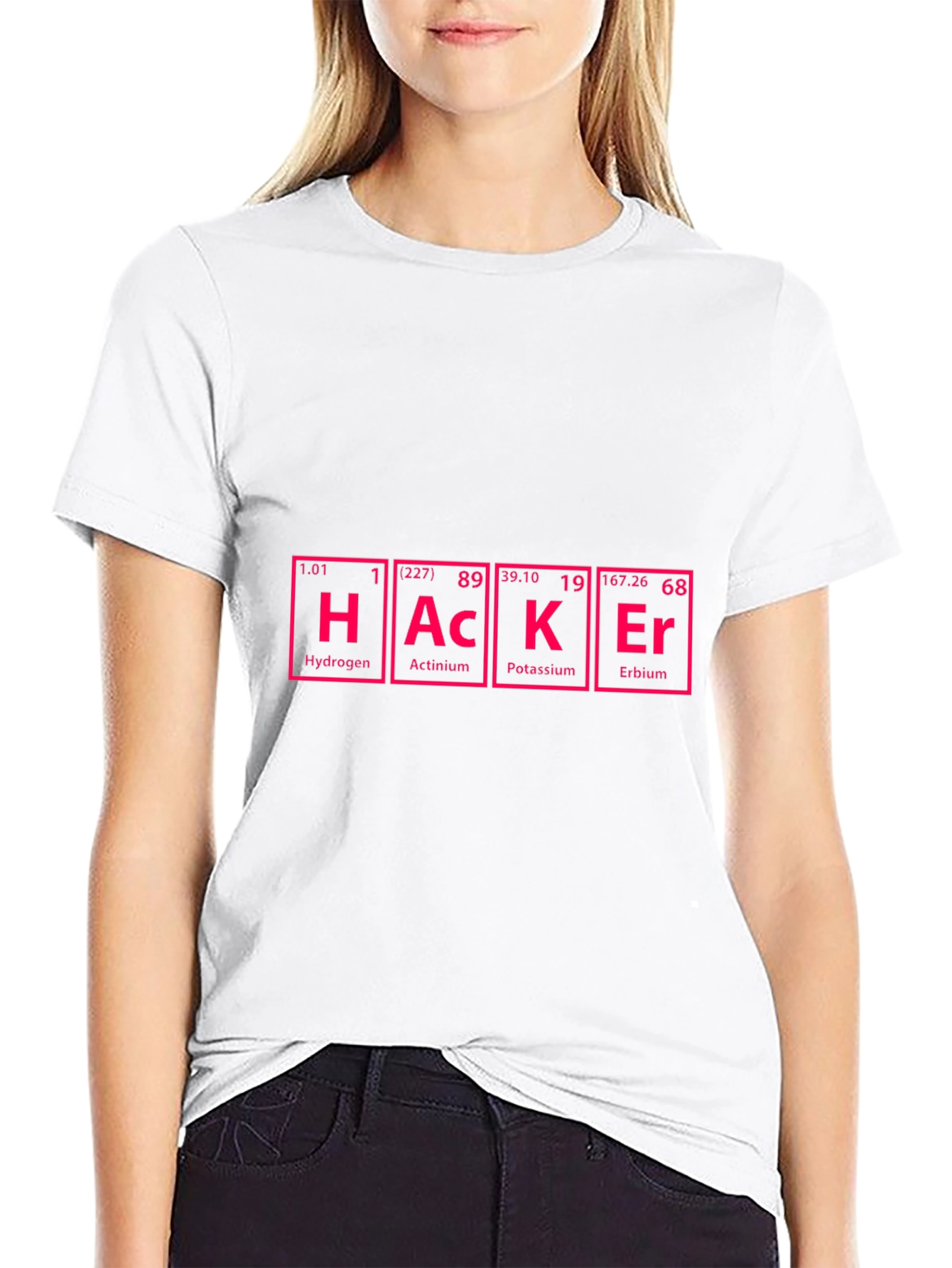 Hacker Periodic Table Style Graphic T-Shirt