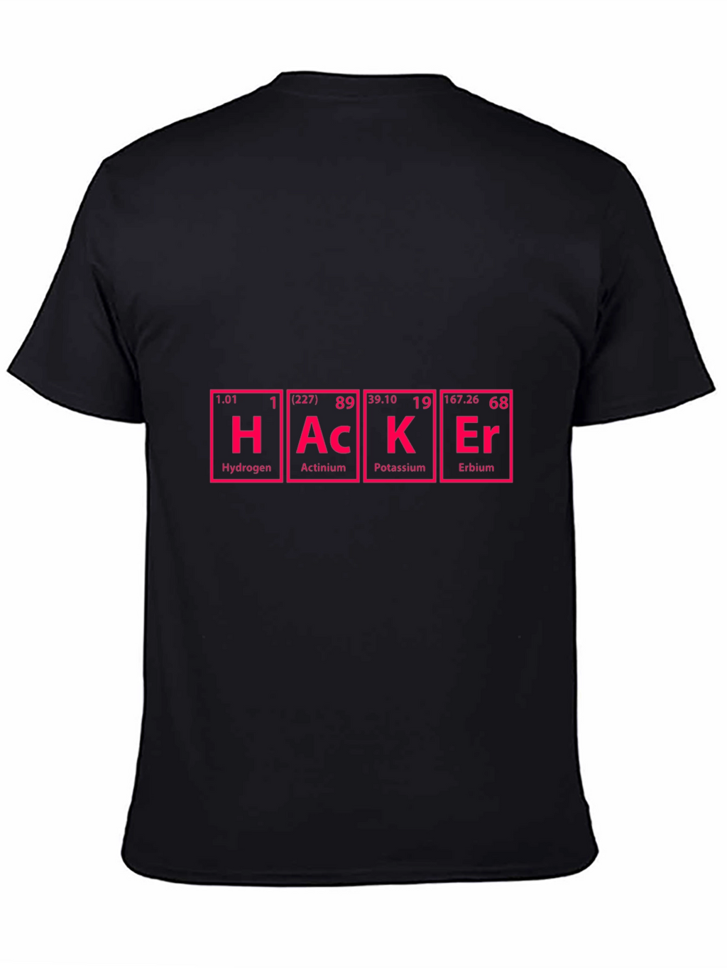 Hacker Periodic Table Style Graphic T-Shirt