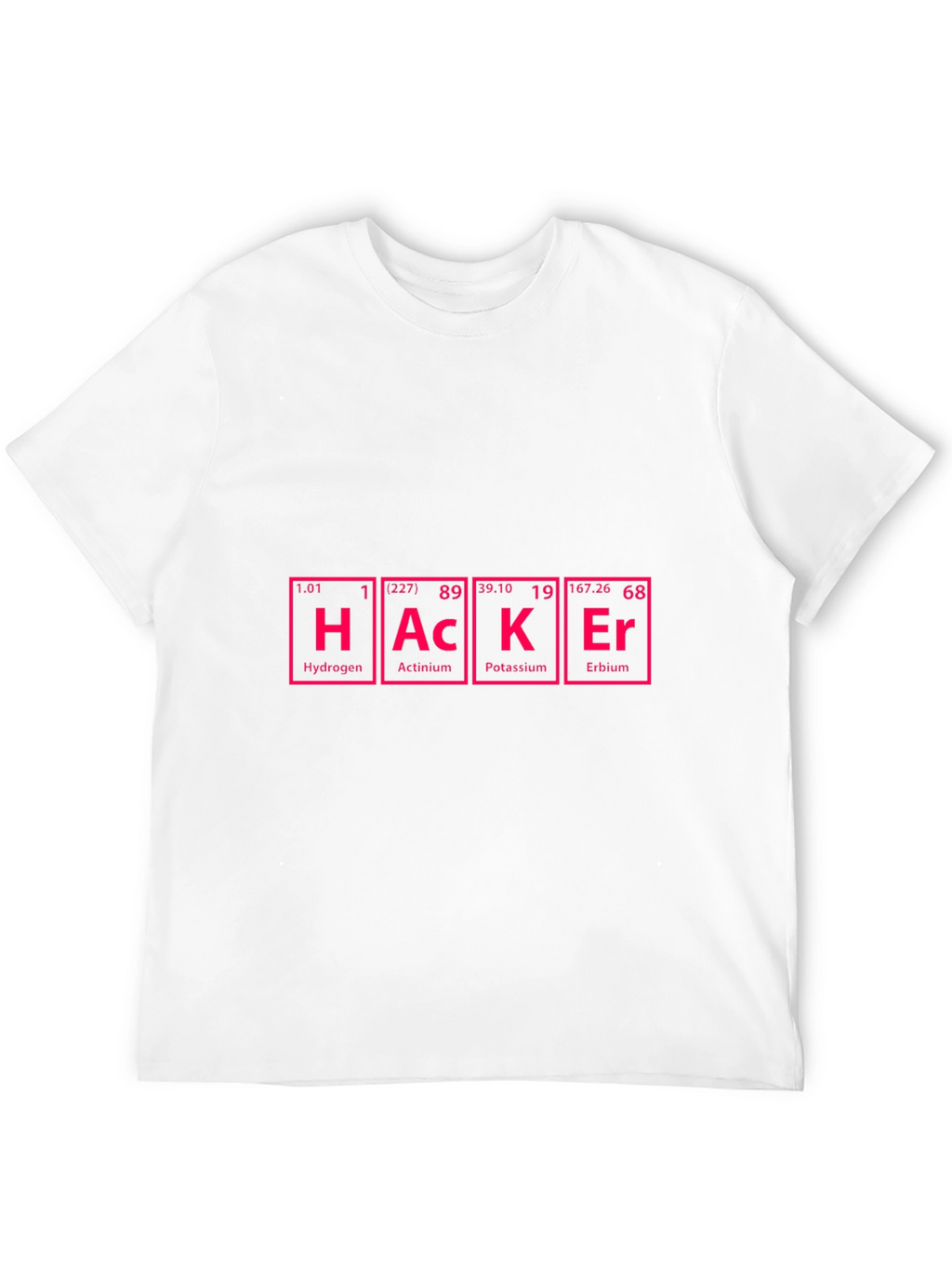 Hacker Periodic Table Style Graphic T-Shirt