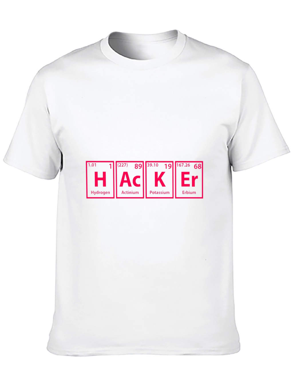Hacker Periodic Table Style Graphic T-Shirt