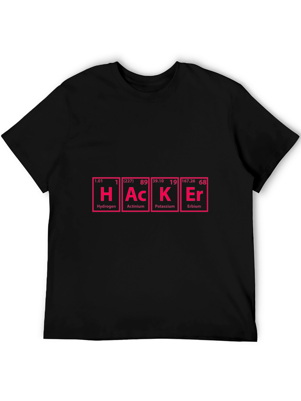 Hacker Periodic Table Style Graphic T-Shirt