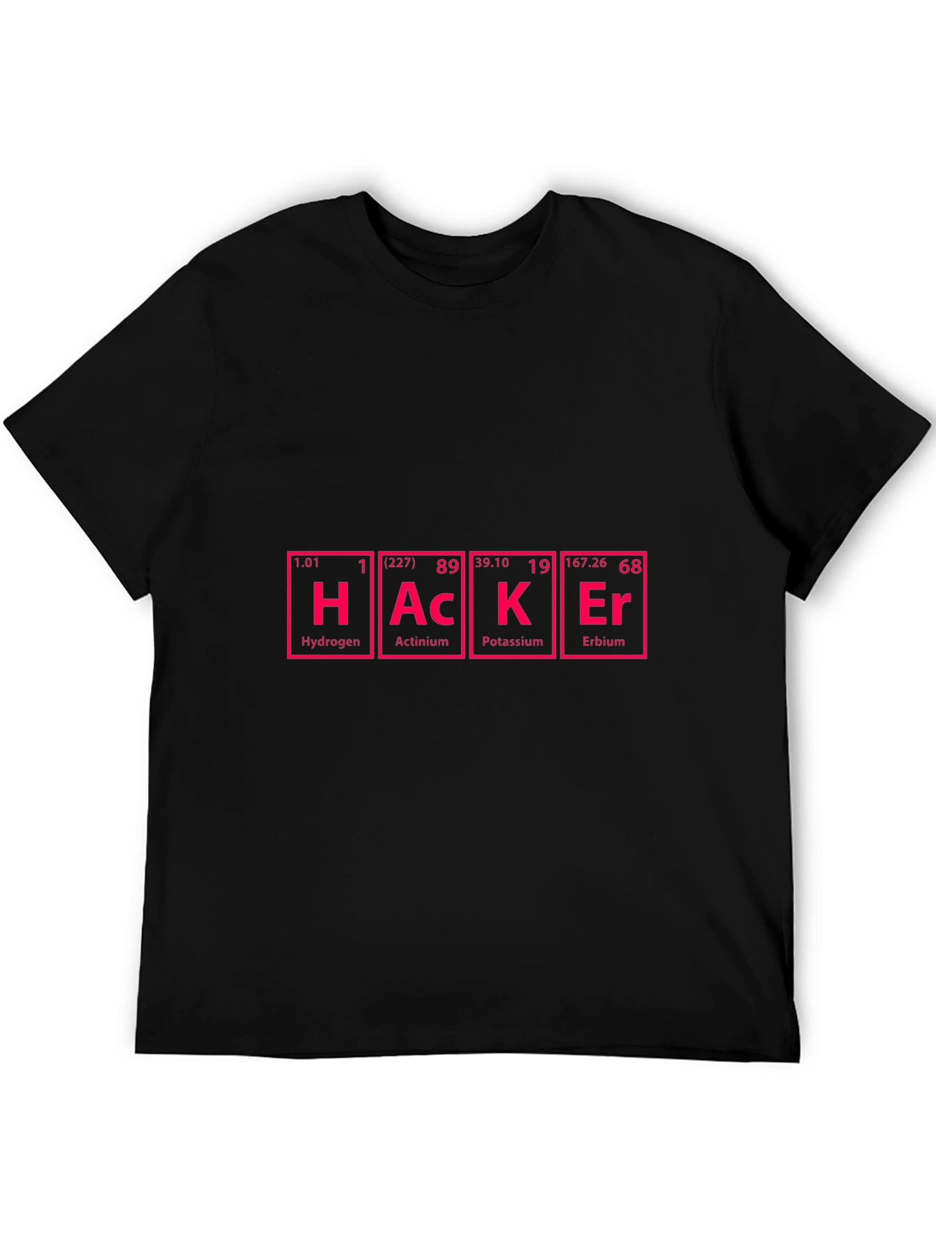 Hacker Periodic Table Style Graphic T-Shirt