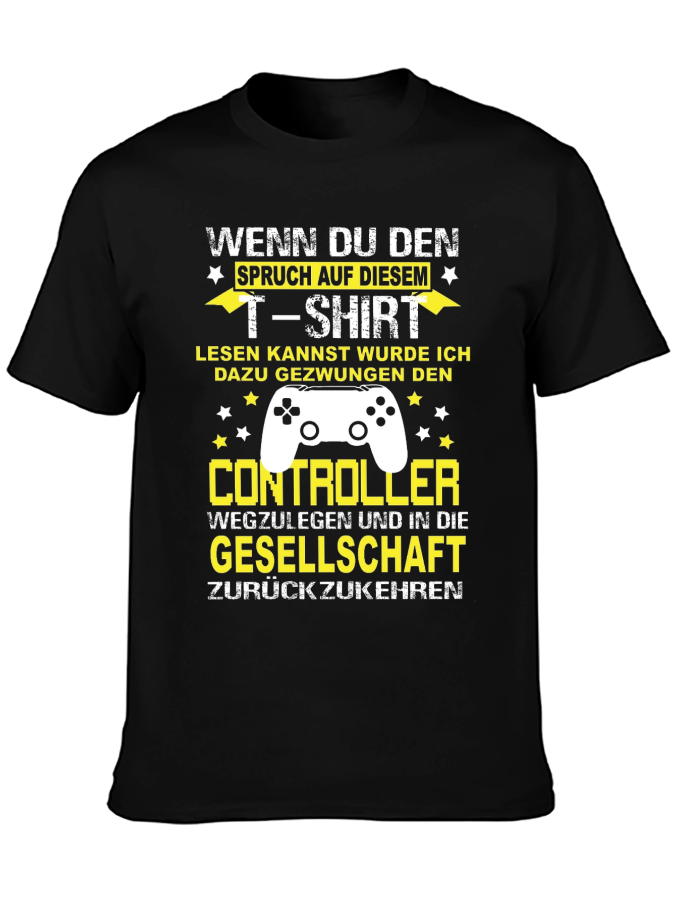 Gamer Humor T-Shirt - Forced To Leave Controller Behind