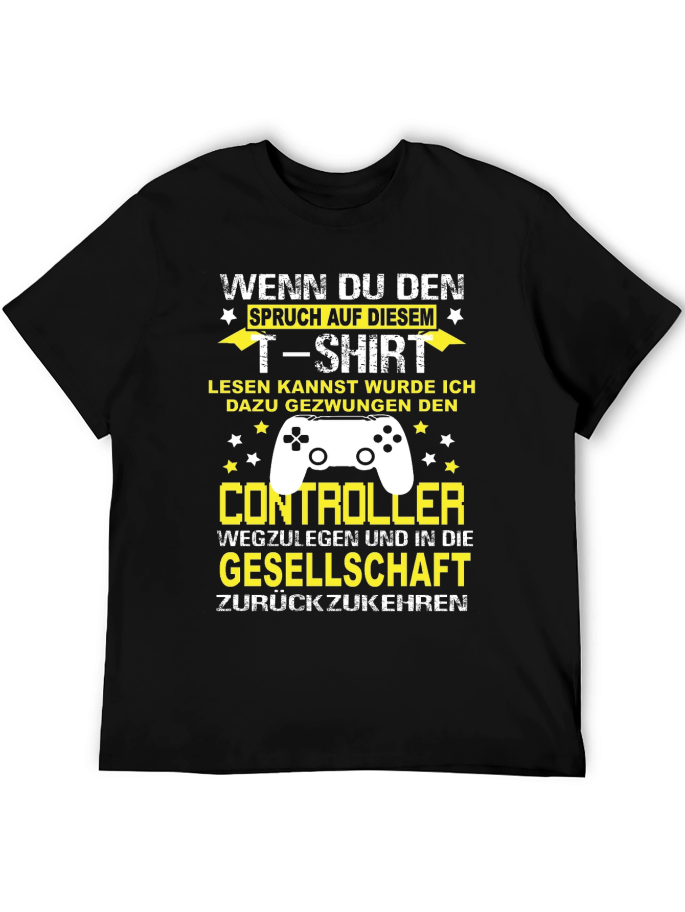 Gamer Humor T-Shirt - Forced To Leave Controller Behind