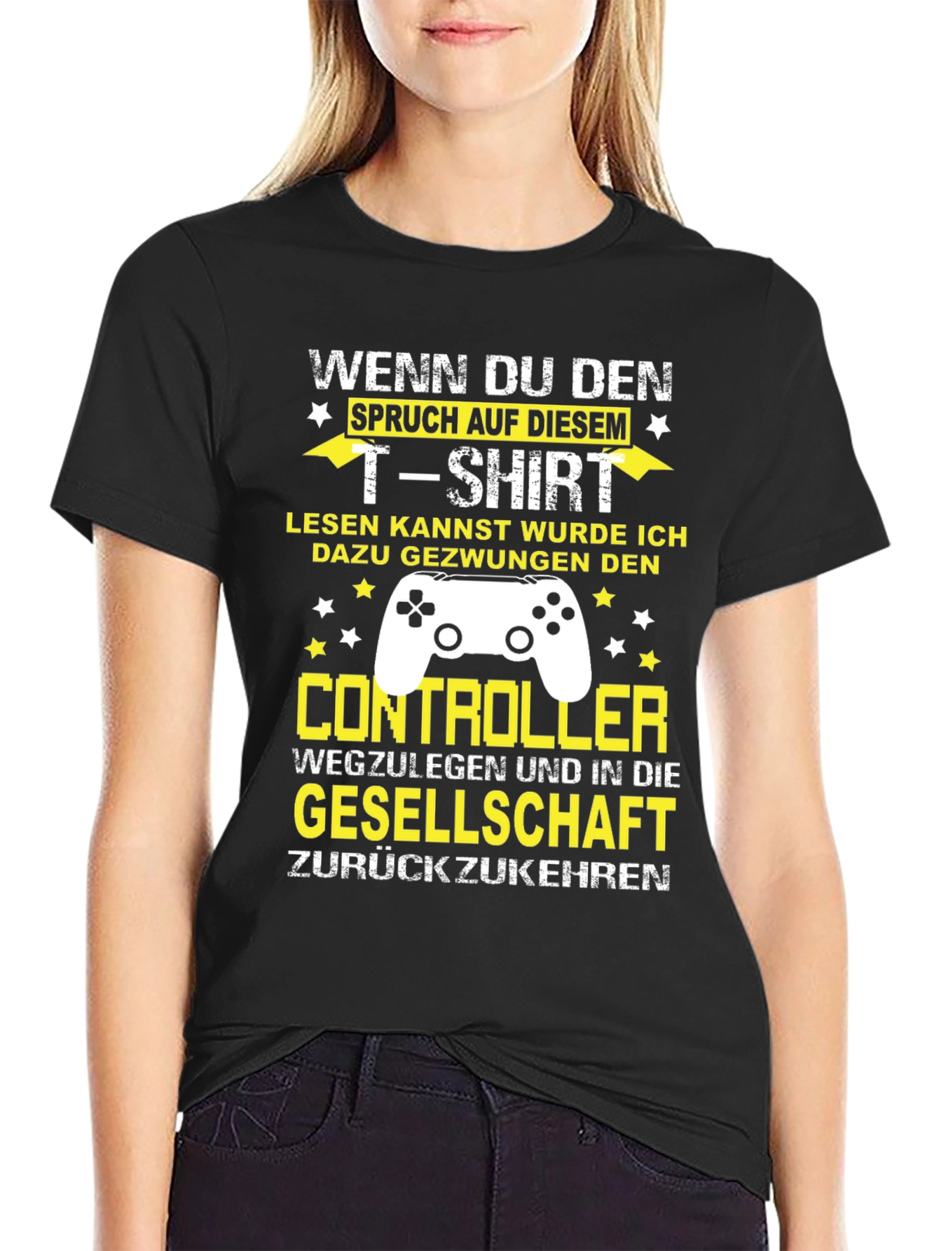 Gamer Humor T-Shirt - Forced To Leave Controller Behind
