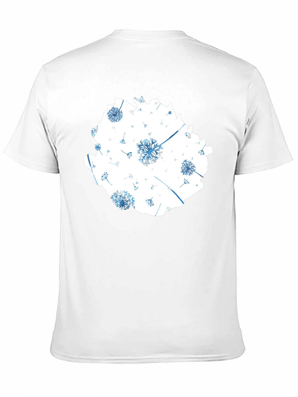 Dandelion Print Black T-Shirt