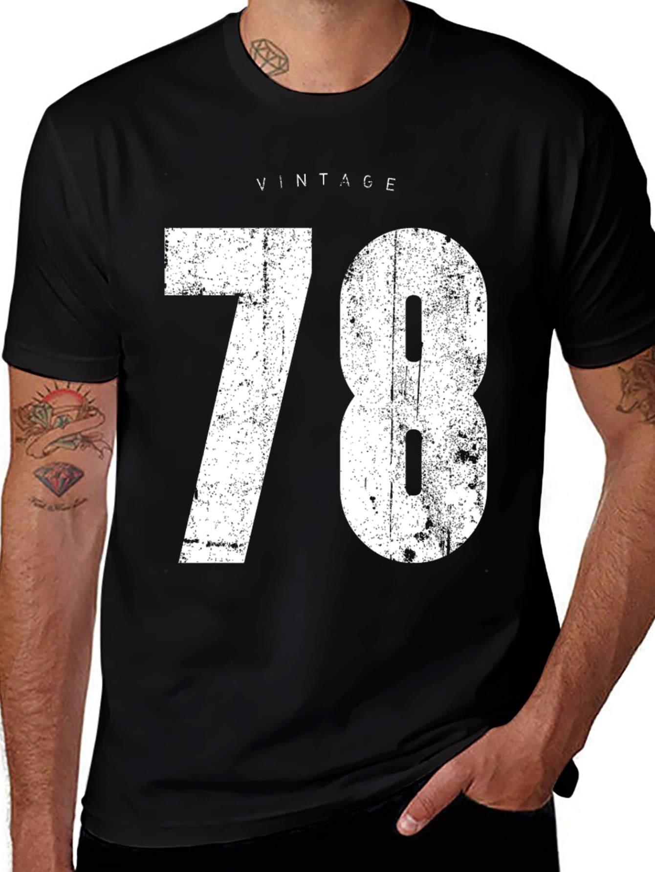 Vintage 78 Graphic Tee - Retro Style