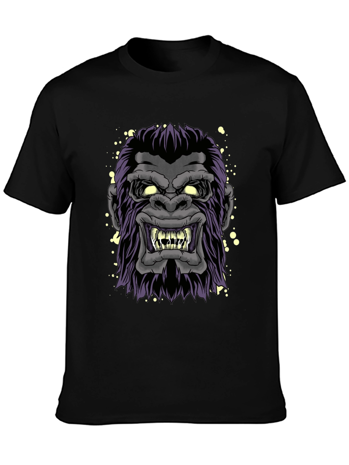 Angry Gorilla Graphic Tee - Mens Black T-Shirt