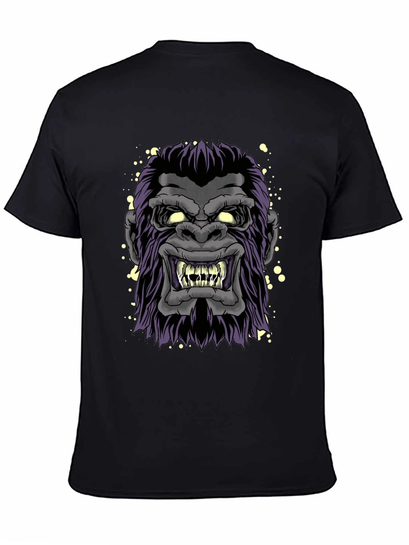 Angry Gorilla Graphic Tee - Mens Black T-Shirt