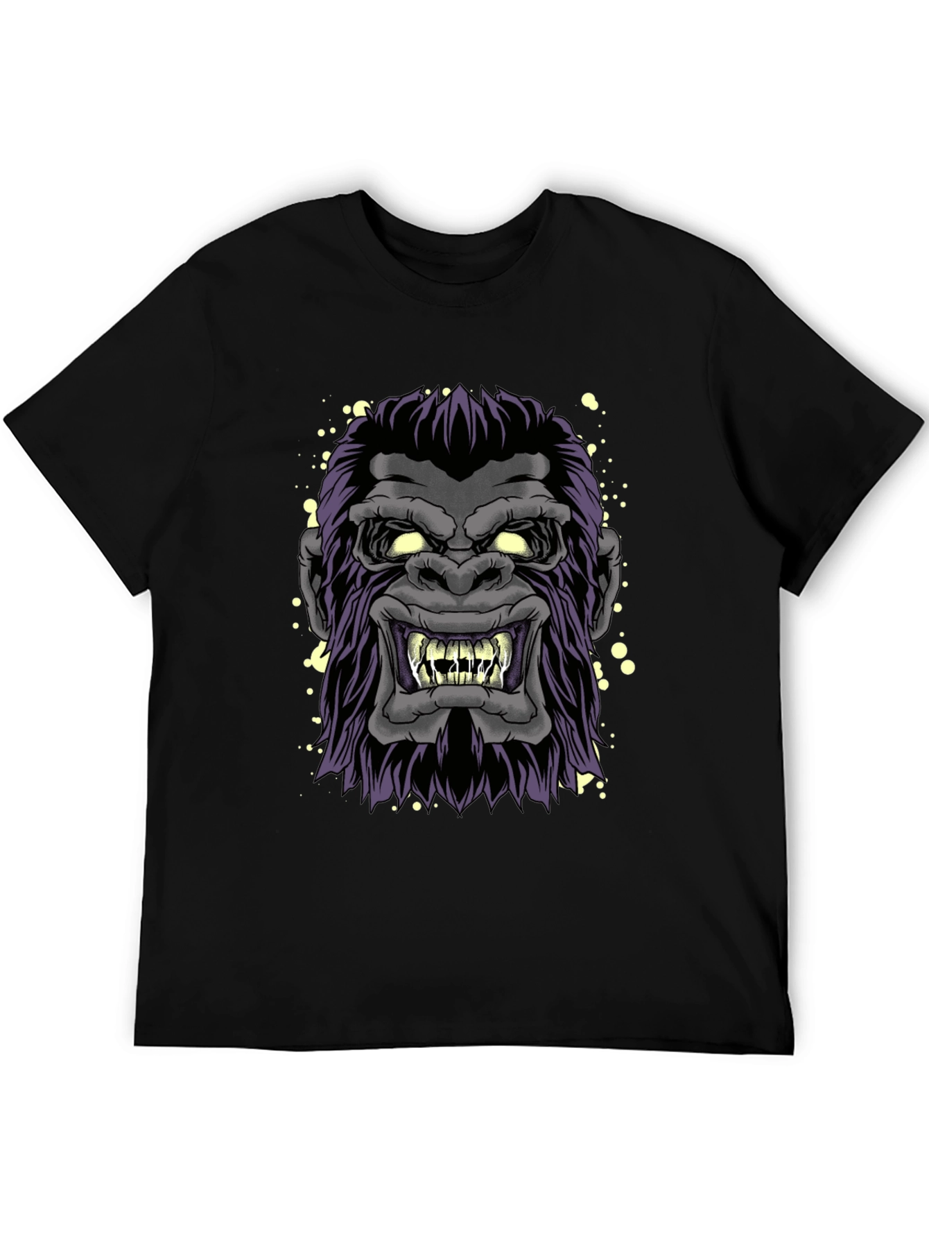 Angry Gorilla Graphic Tee - Mens Black T-Shirt