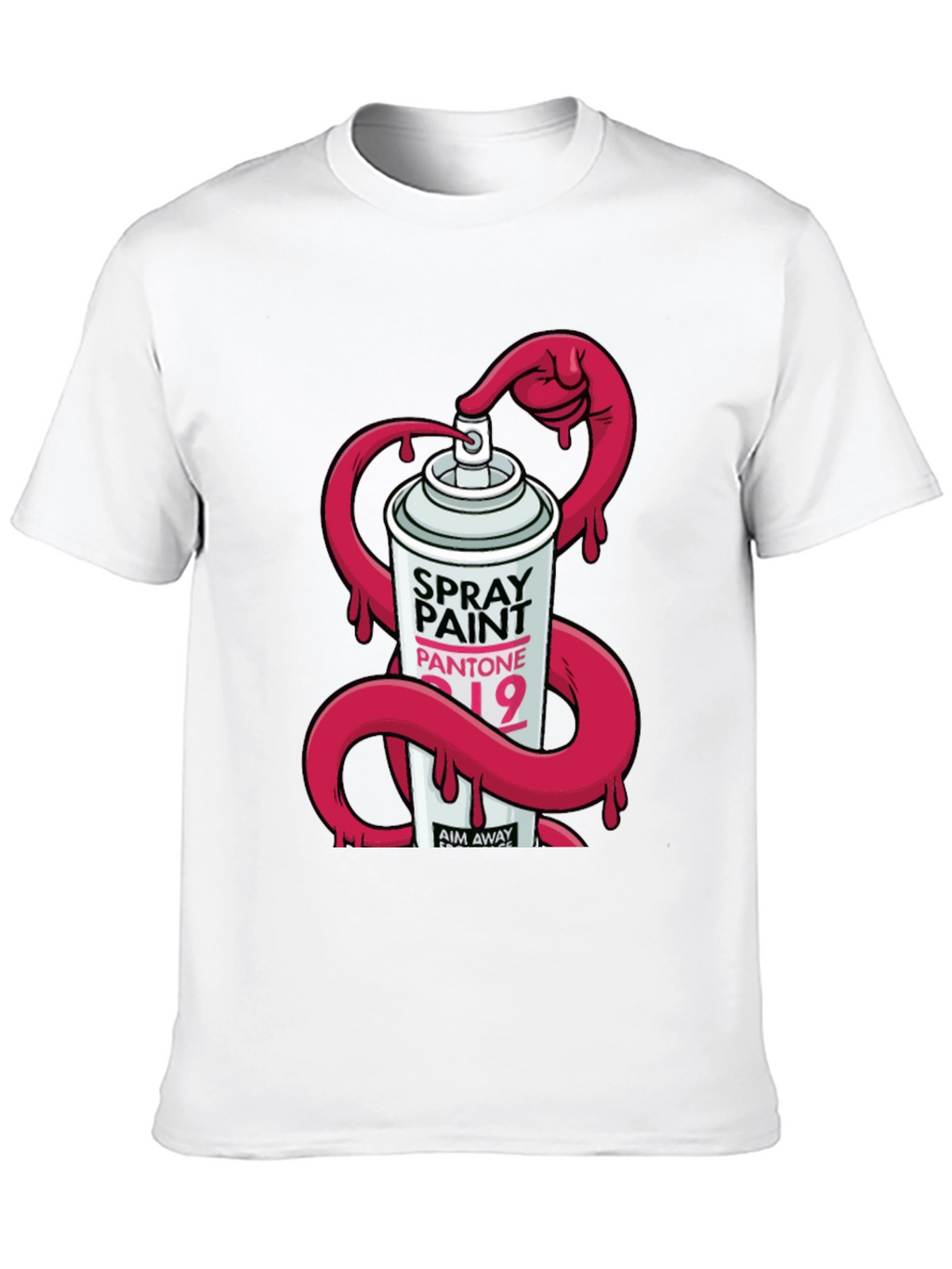 Spray Paint Graphic T-Shirt - Modern Design