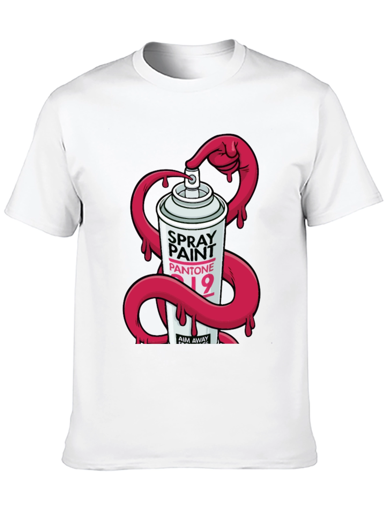 Spray Paint Graphic T-Shirt - Modern Design