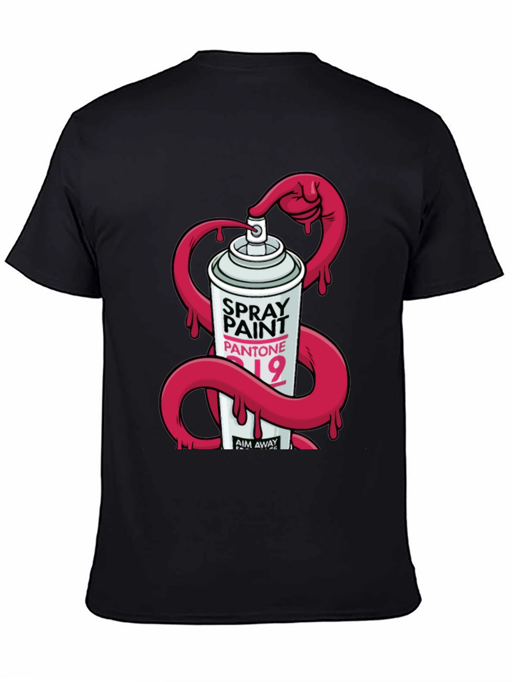 Spray Paint Graphic T-Shirt - Modern Design