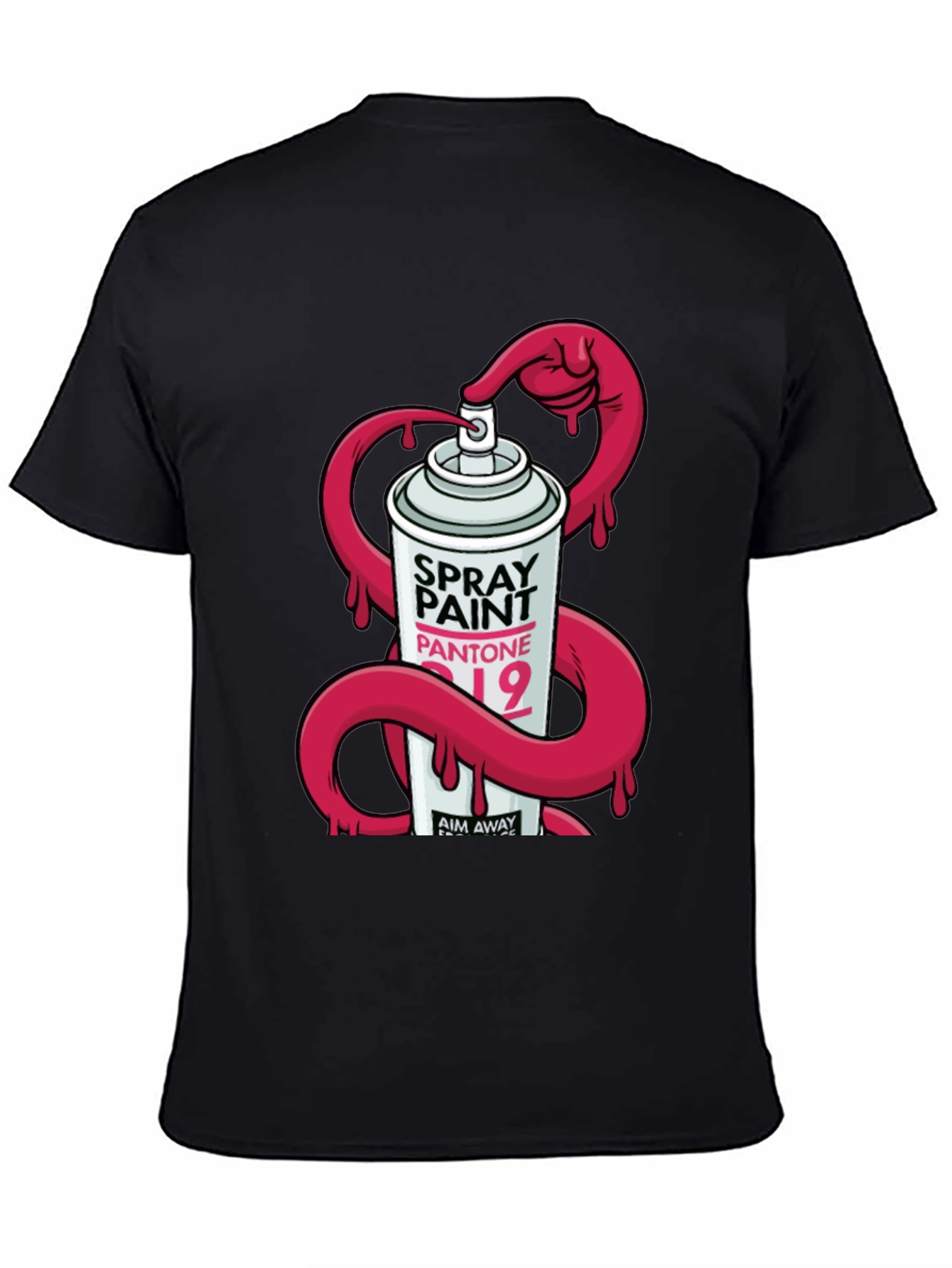 Spray Paint Graphic T-Shirt - Modern Design