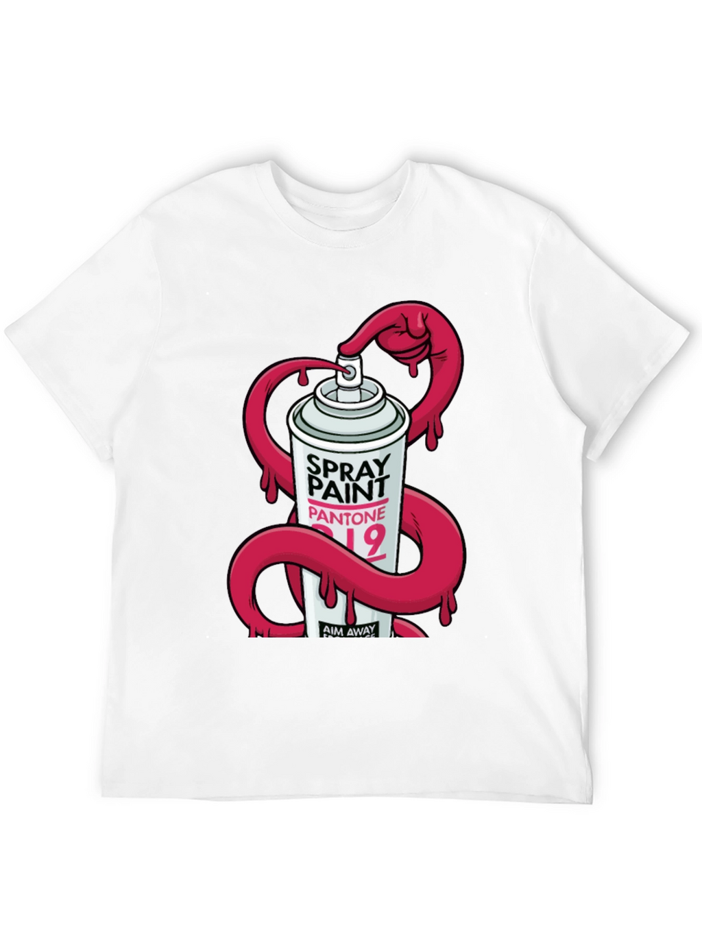 Spray Paint Graphic T-Shirt - Modern Design