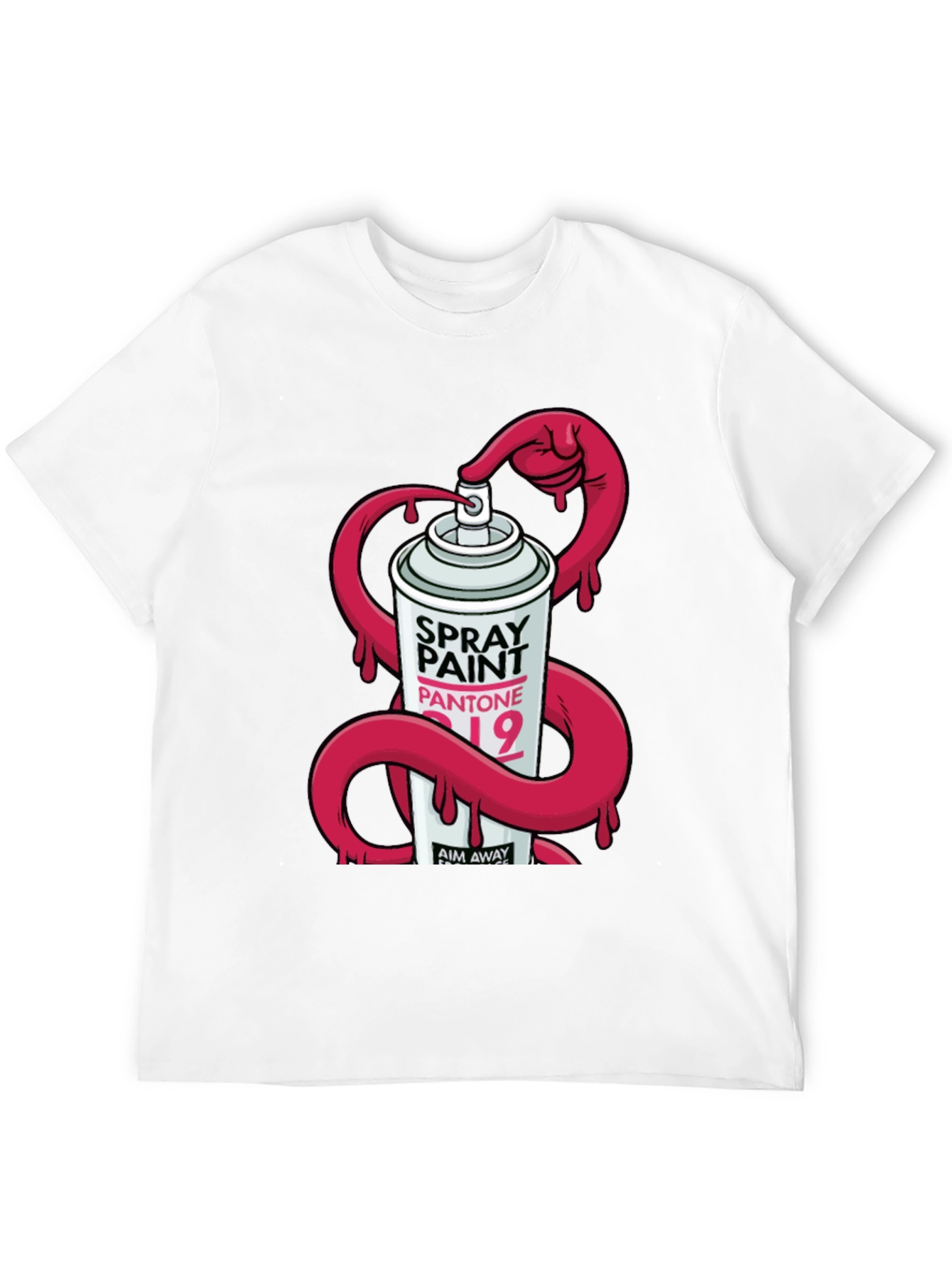 Spray Paint Graphic T-Shirt - Modern Design