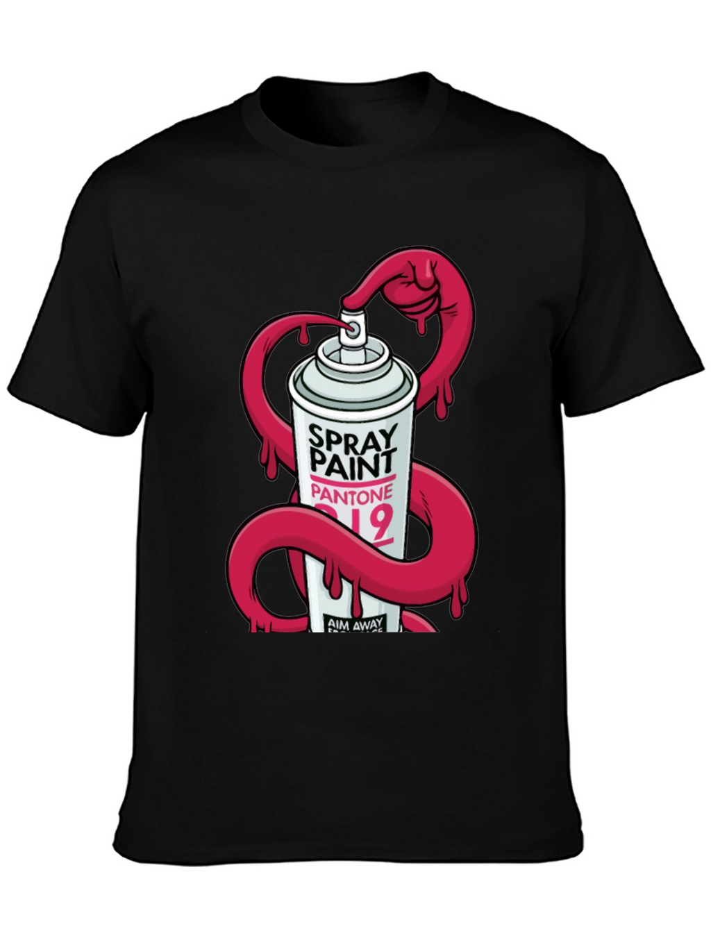 Spray Paint Graphic T-Shirt - Modern Design