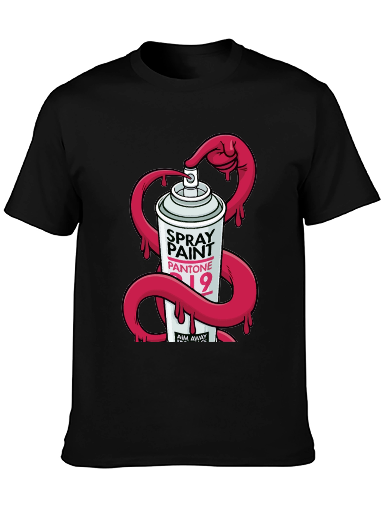 Spray Paint Graphic T-Shirt - Modern Design