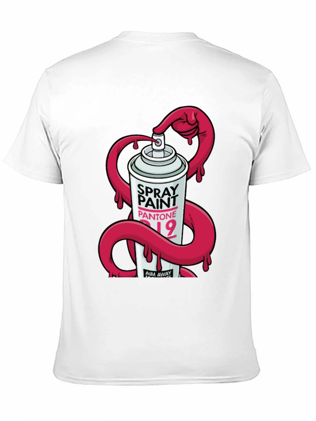 Spray Paint Graphic T-Shirt - Modern Design