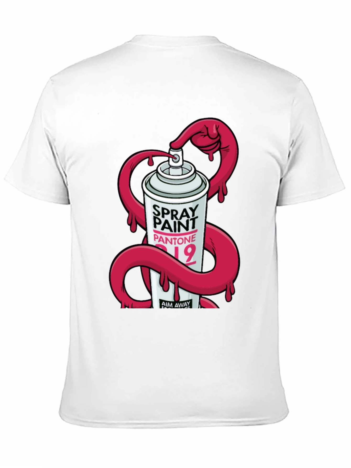 Spray Paint Graphic T-Shirt - Modern Design