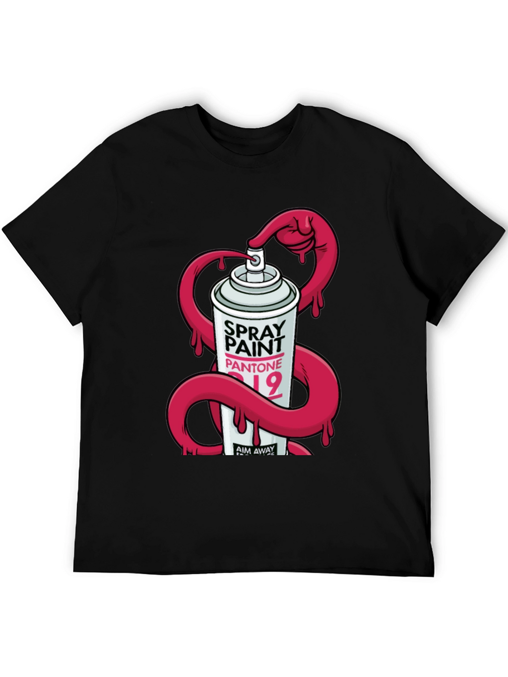 Spray Paint Graphic T-Shirt - Modern Design