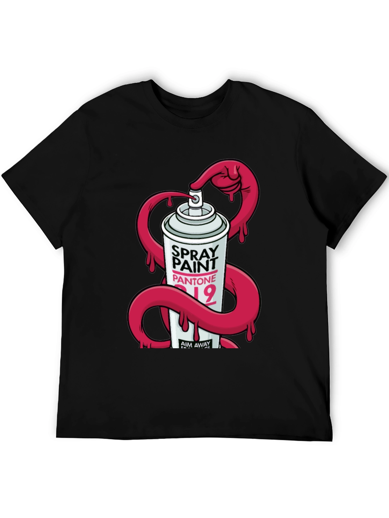 Spray Paint Graphic T-Shirt - Modern Design