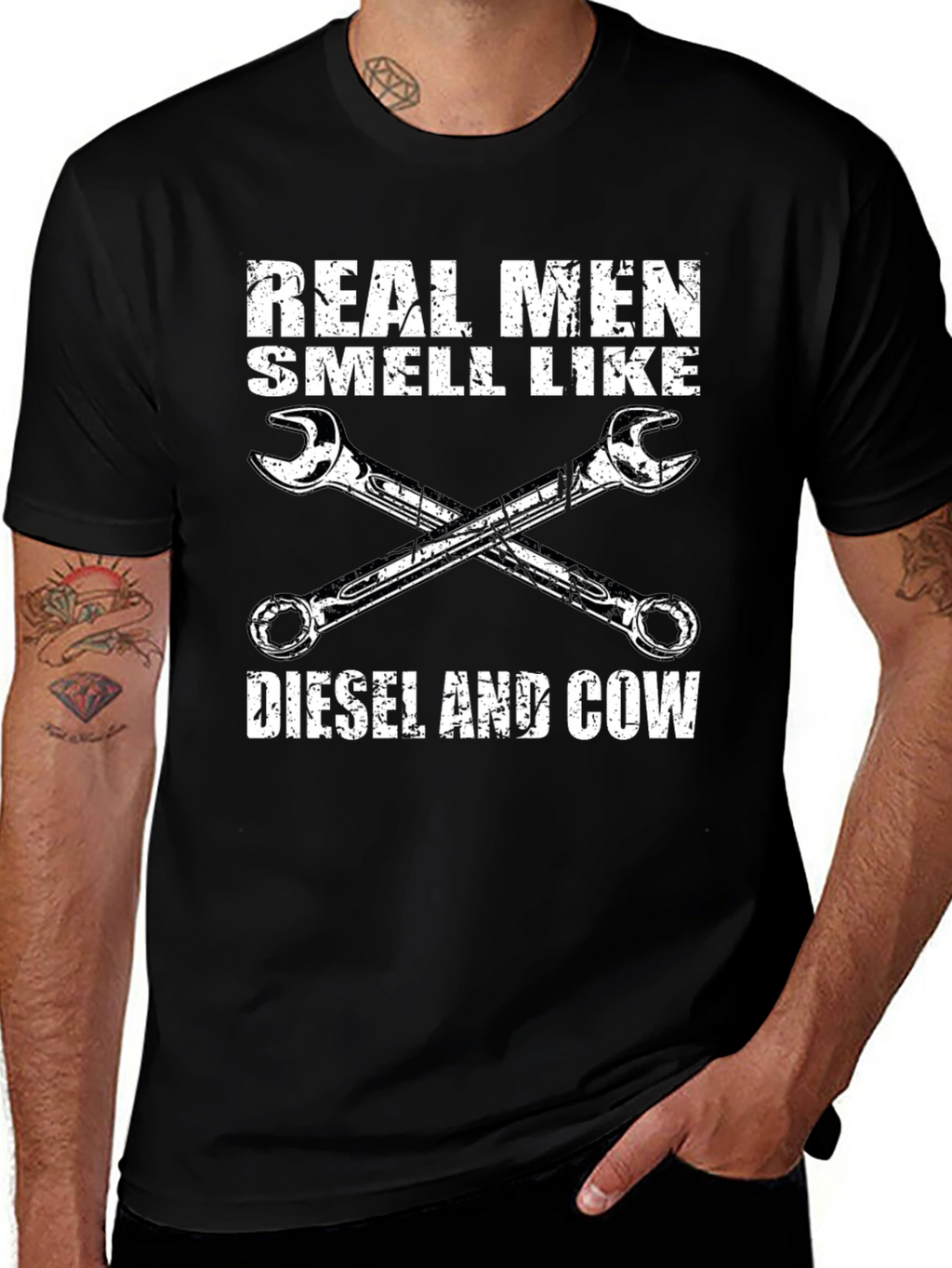 Real Men Diesel & Cow T-Shirt