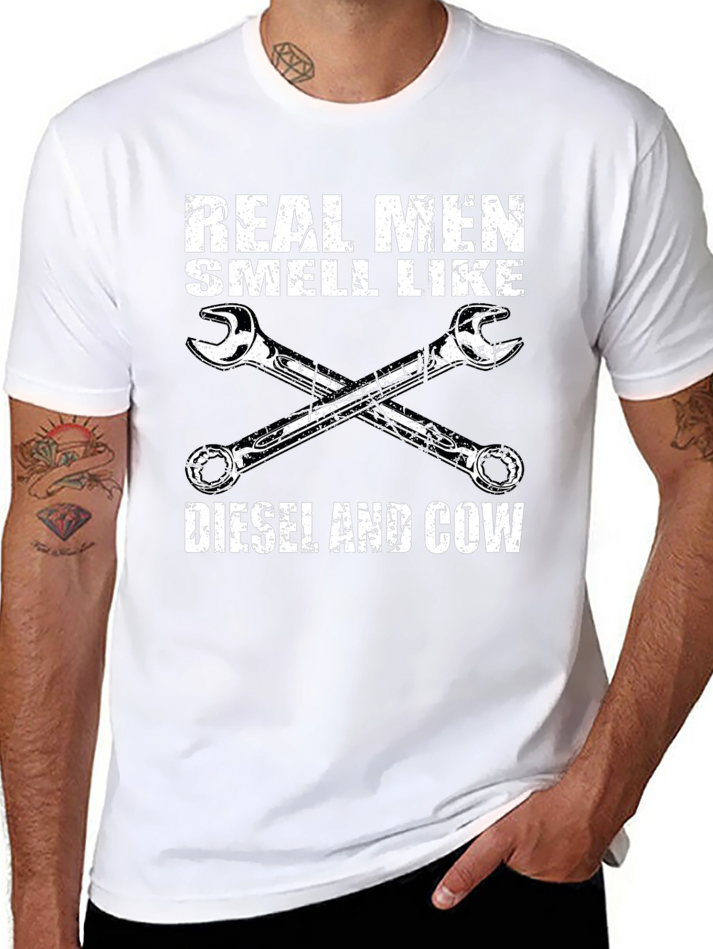 Real Men Diesel & Cow T-Shirt