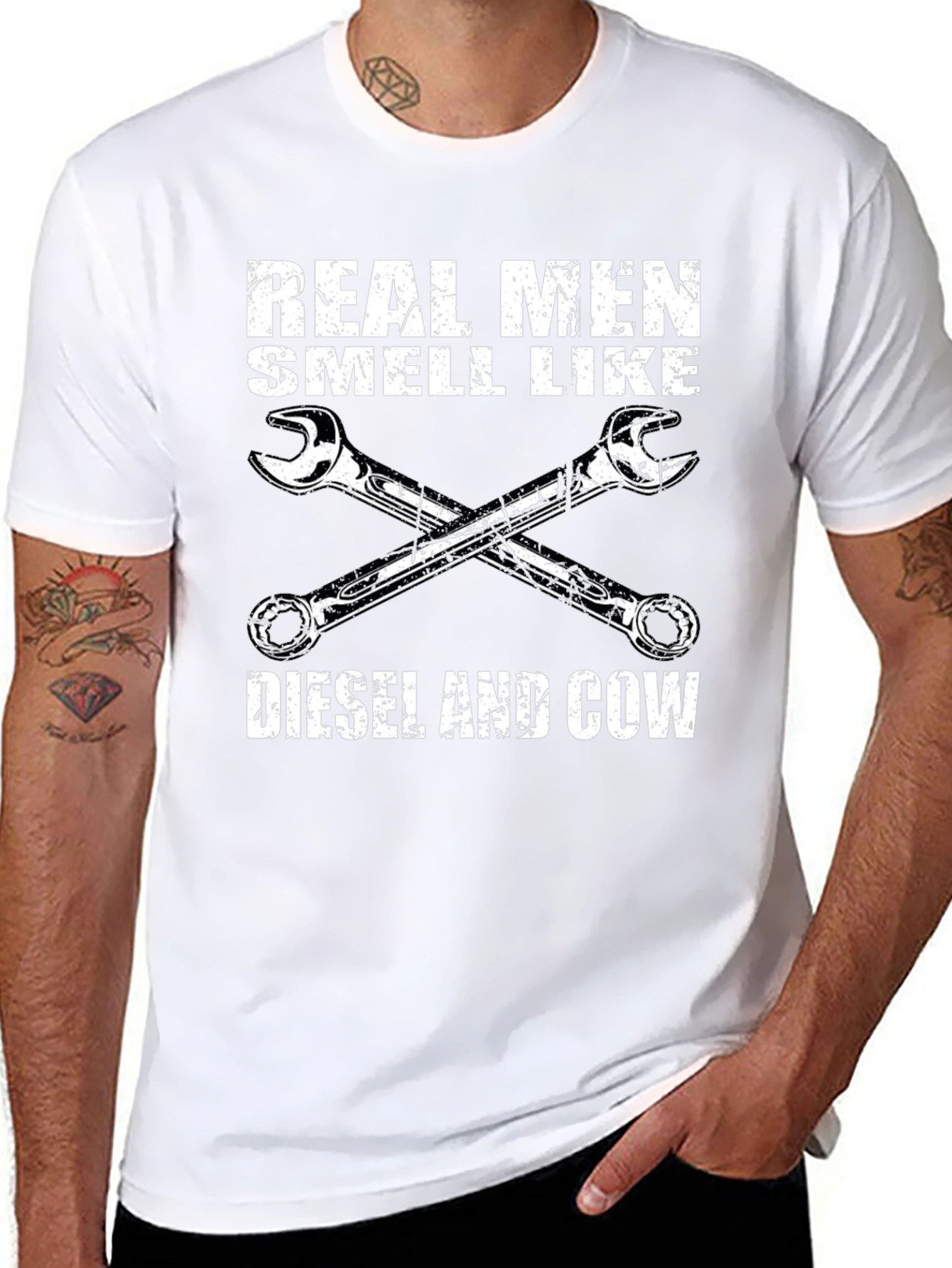 Real Men Diesel & Cow T-Shirt