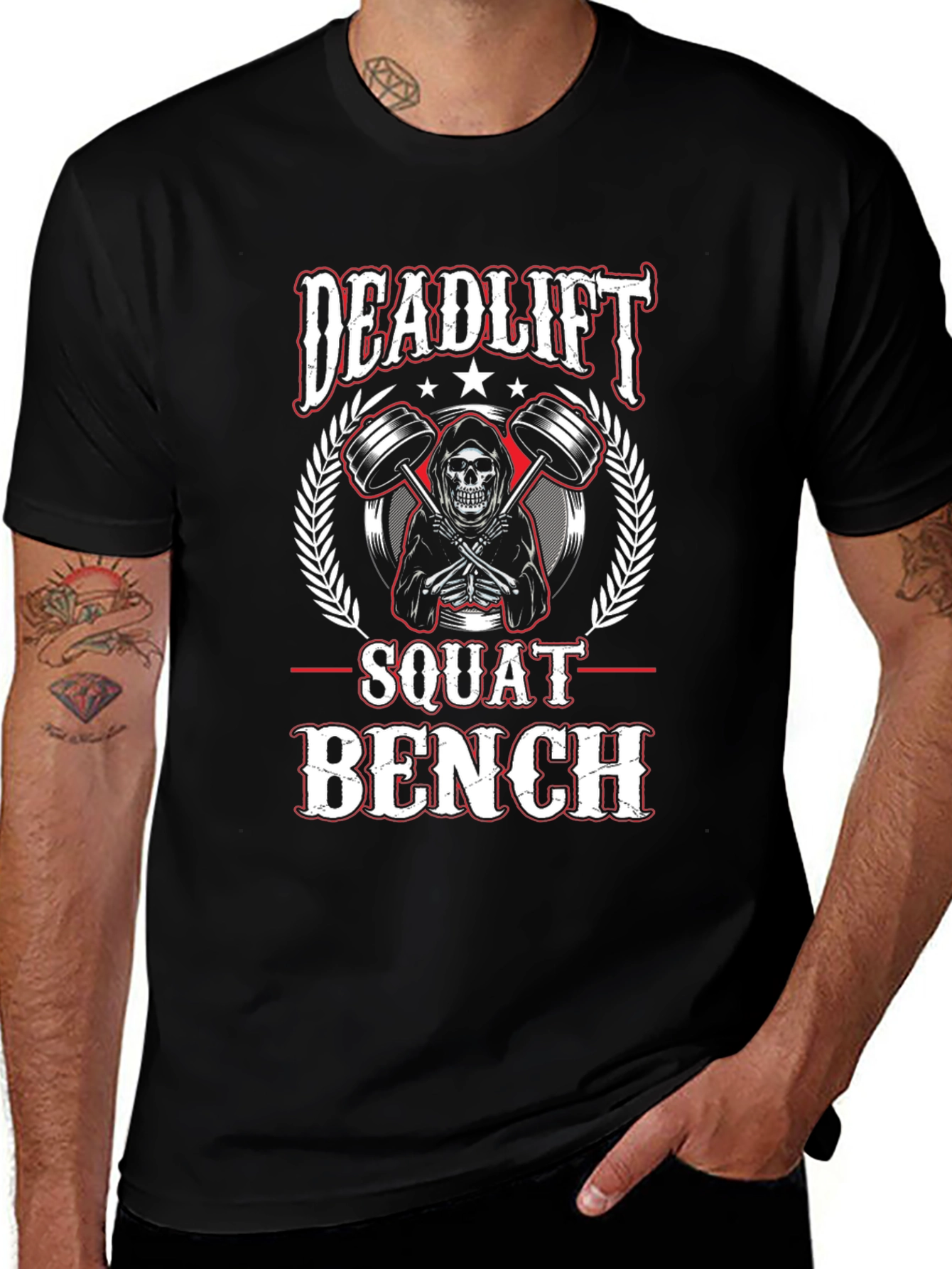 Deadlift Squat Bench Workout T-Shirt
