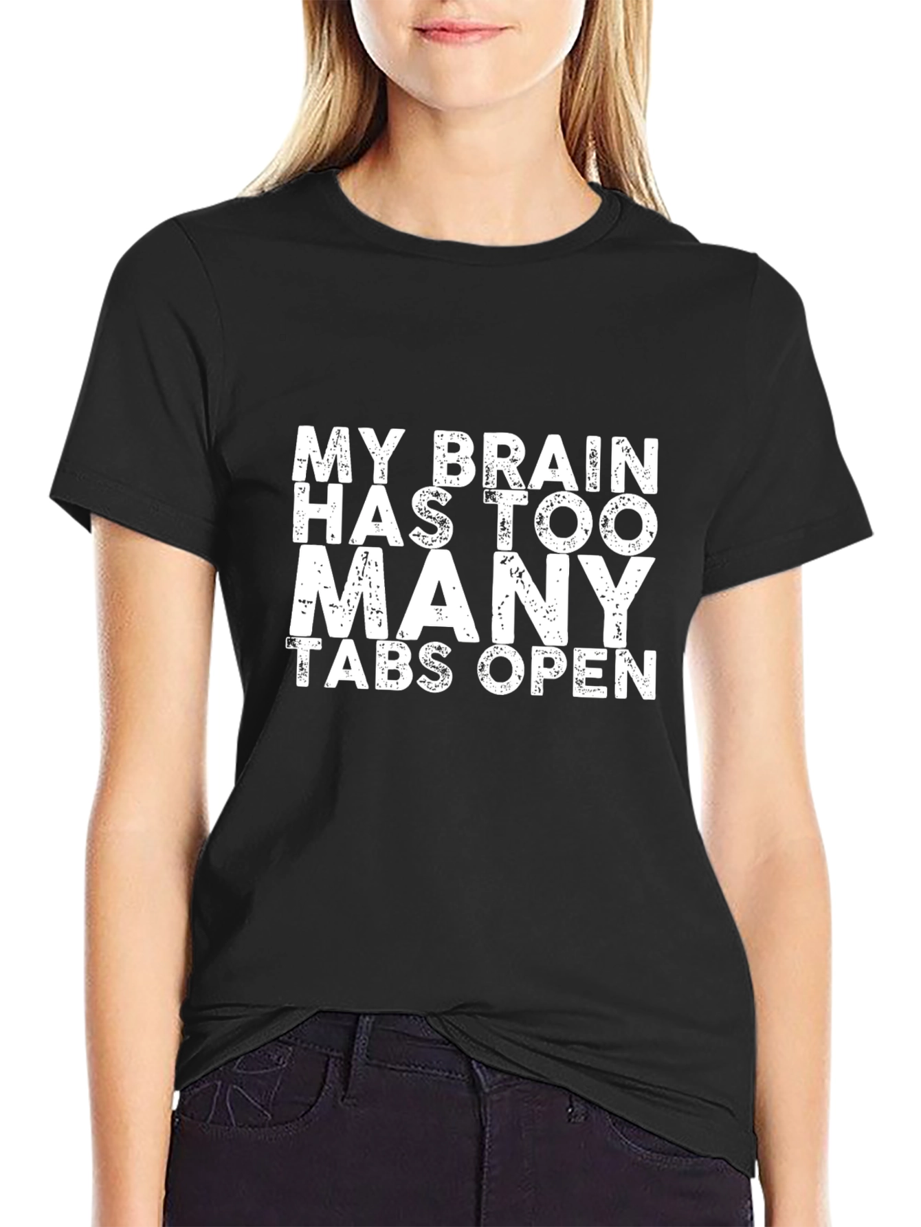Brain Tabs Mens T-Shirt - Funny Saying Graphic Tee