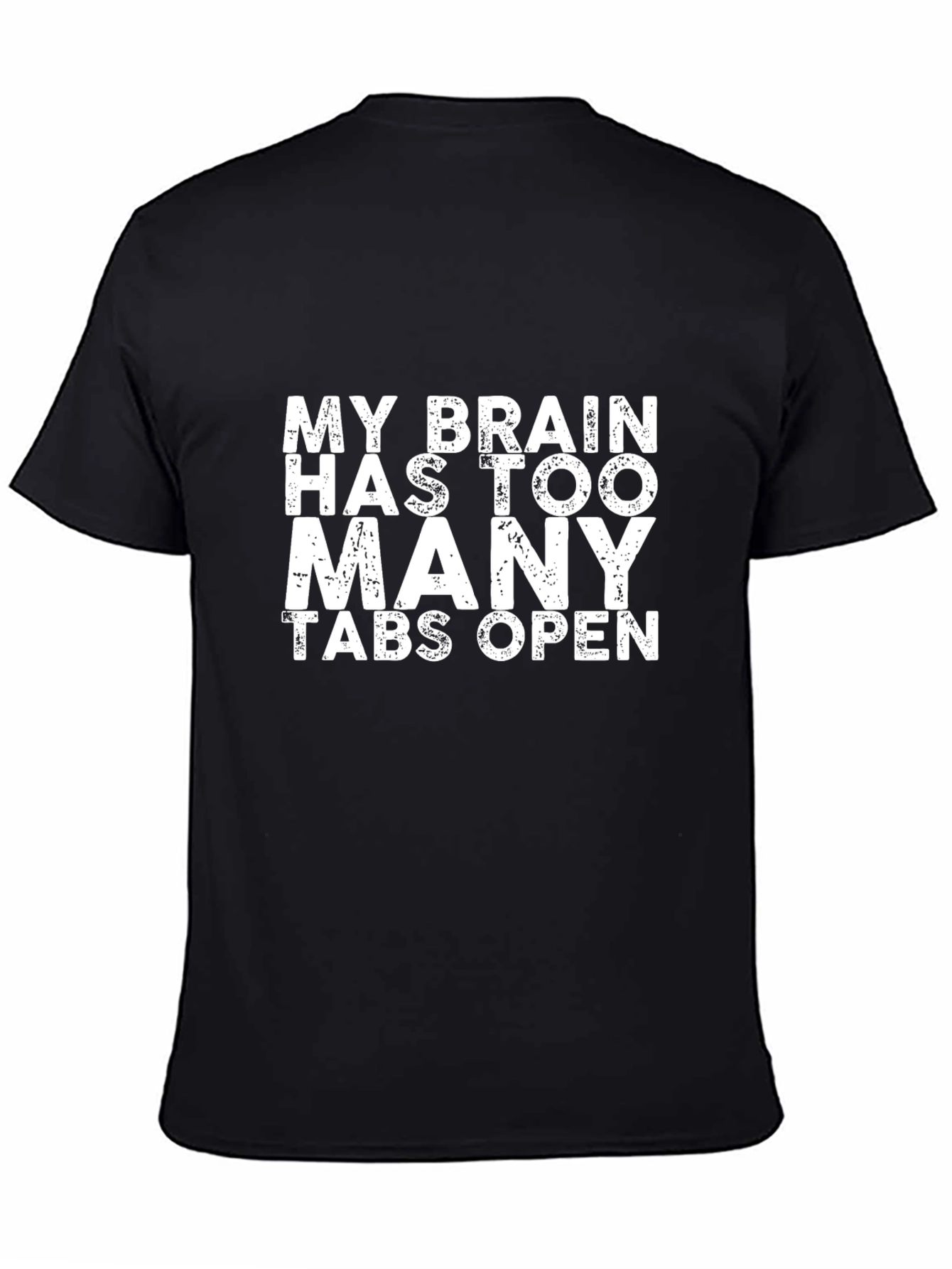 Brain Tabs Mens T-Shirt - Funny Saying Graphic Tee