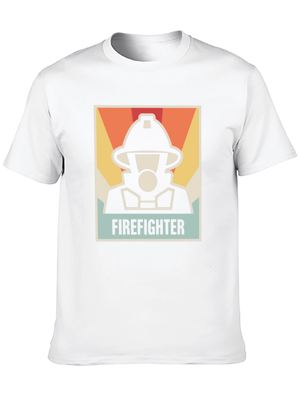 Firefighter Graphic Tee - Black Cotton T-Shirt