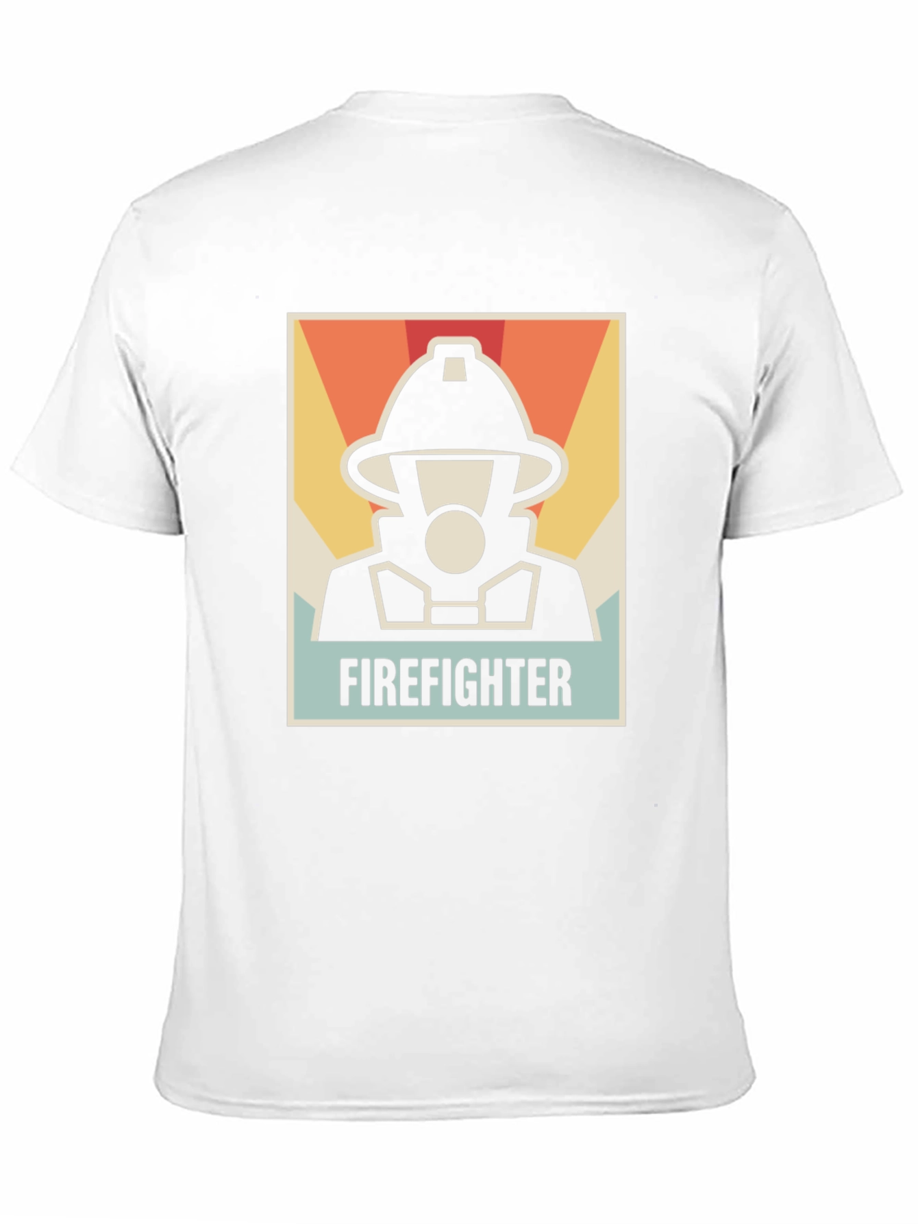 Firefighter Graphic Tee - Black Cotton T-Shirt