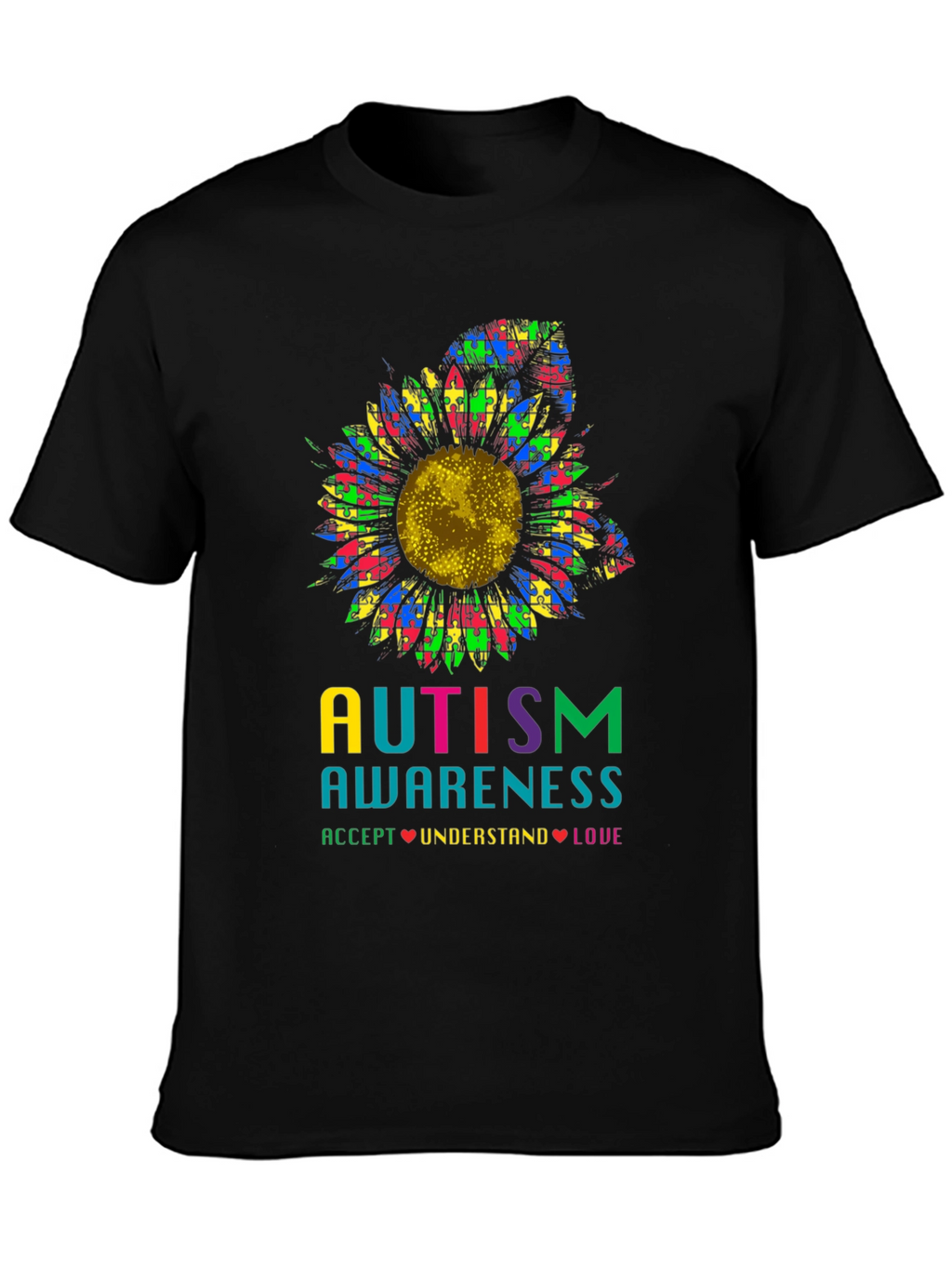 Autism Awareness Sunflower T-Shirt
