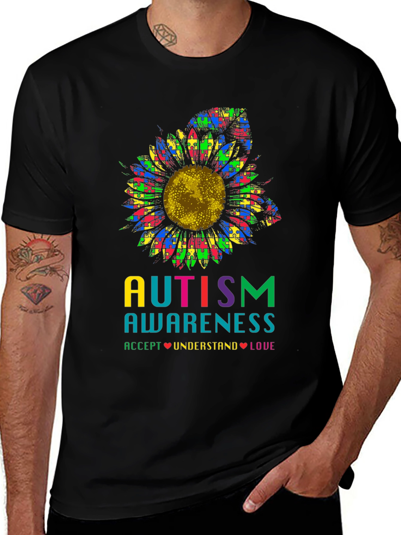 Autism Awareness Sunflower T-Shirt
