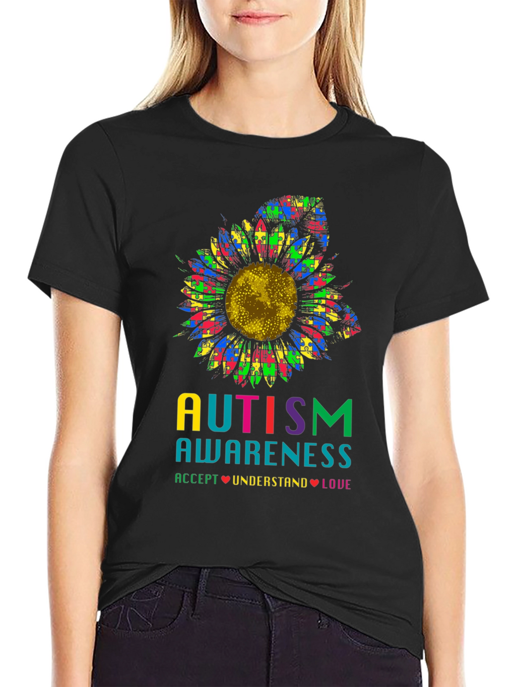 Autism Awareness Sunflower T-Shirt