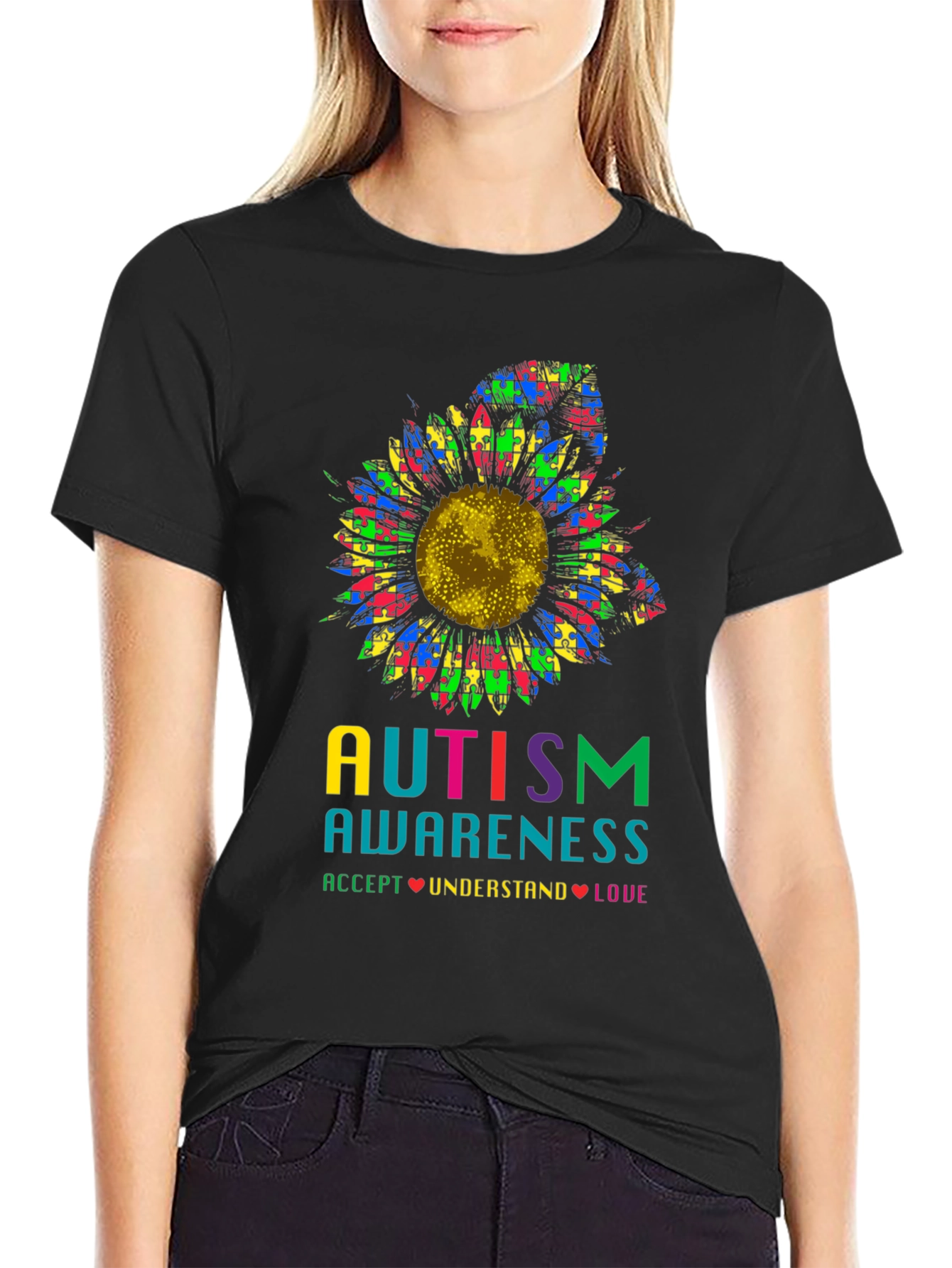 Autism Awareness Sunflower T-Shirt