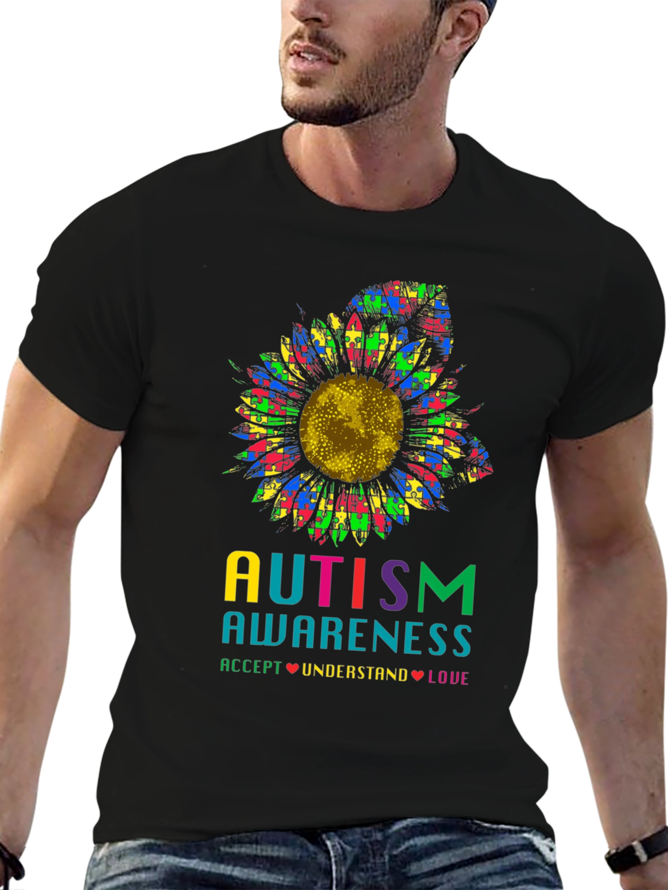 Autism Awareness Sunflower T-Shirt
