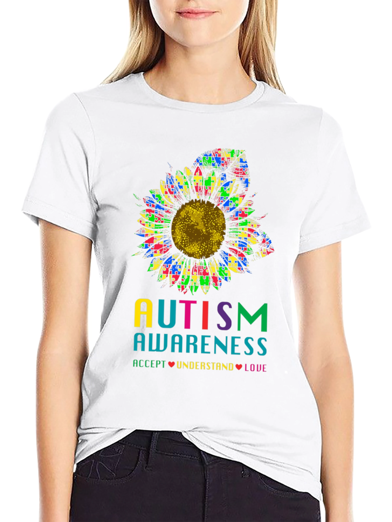 Autism Awareness Sunflower T-Shirt