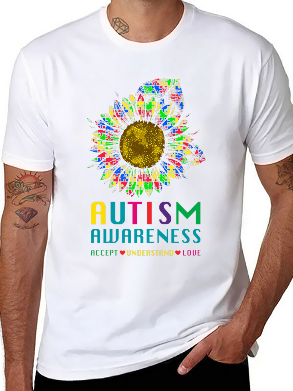 Autism Awareness Sunflower T-Shirt