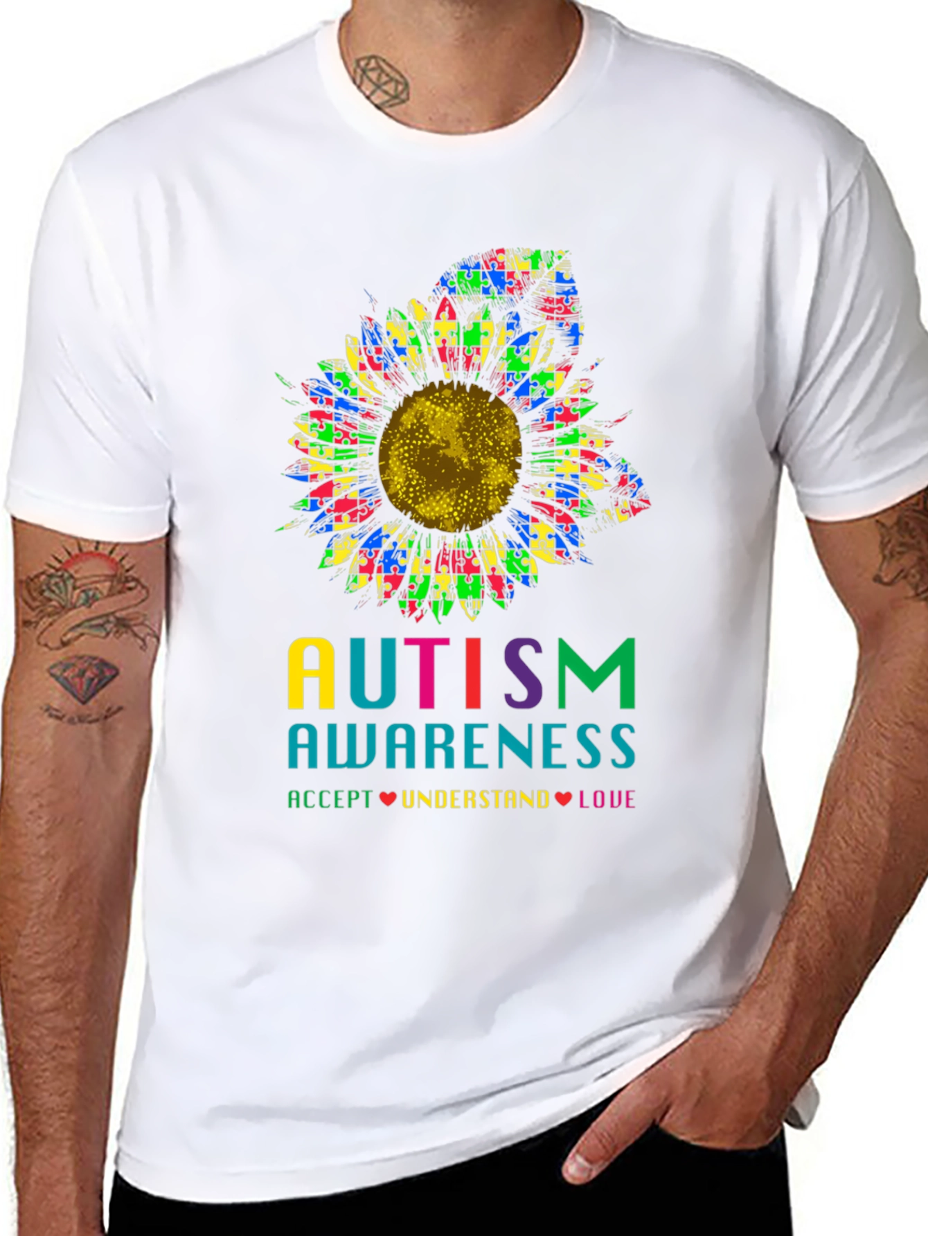Autism Awareness Sunflower T-Shirt
