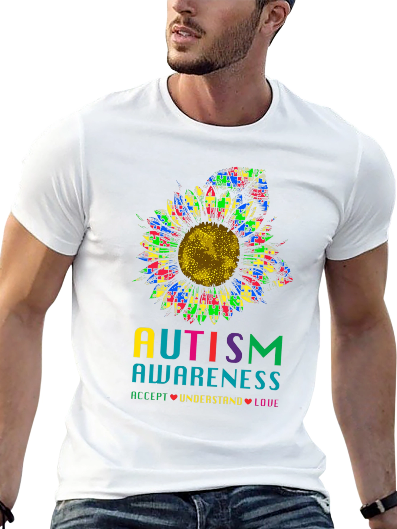 Autism Awareness Sunflower T-Shirt