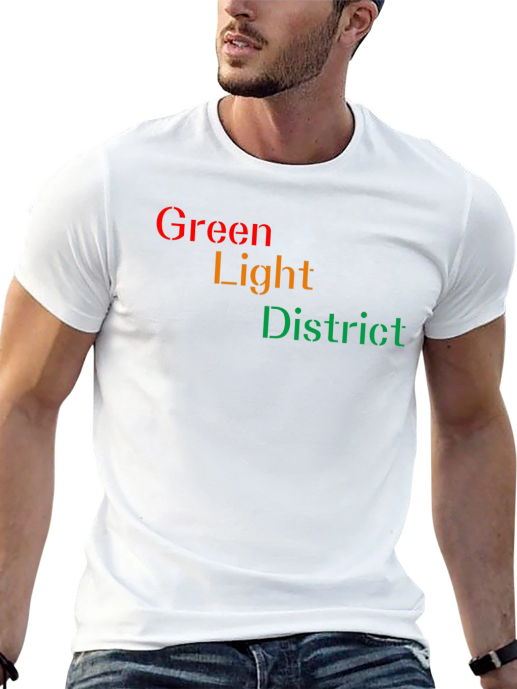 Green Light District Black T-Shirt