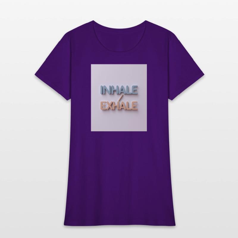 Inhale Exhale Minimalist Calm Tee