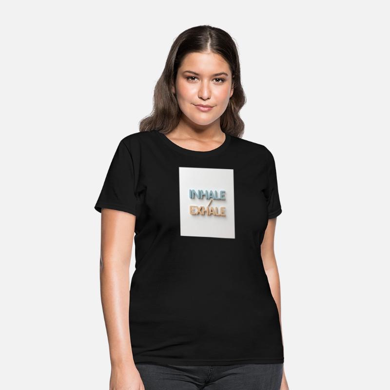Inhale Exhale Minimalist Calm Tee