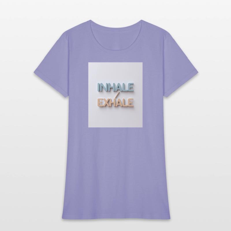 Inhale Exhale Minimalist Calm Tee